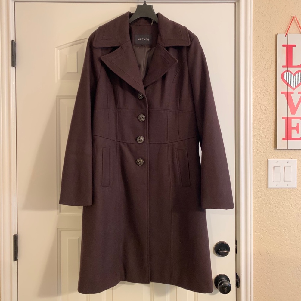 NINEWEST Long Wool Coat